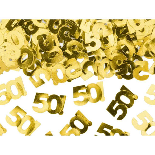 Picture of CONFETTI GOLD 50TH BIRTHDAY 15G